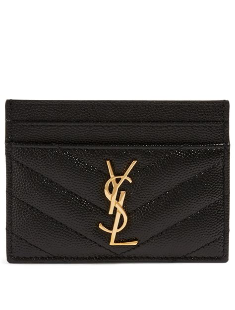 ysl monogram card wallet|saint laurent card holders.